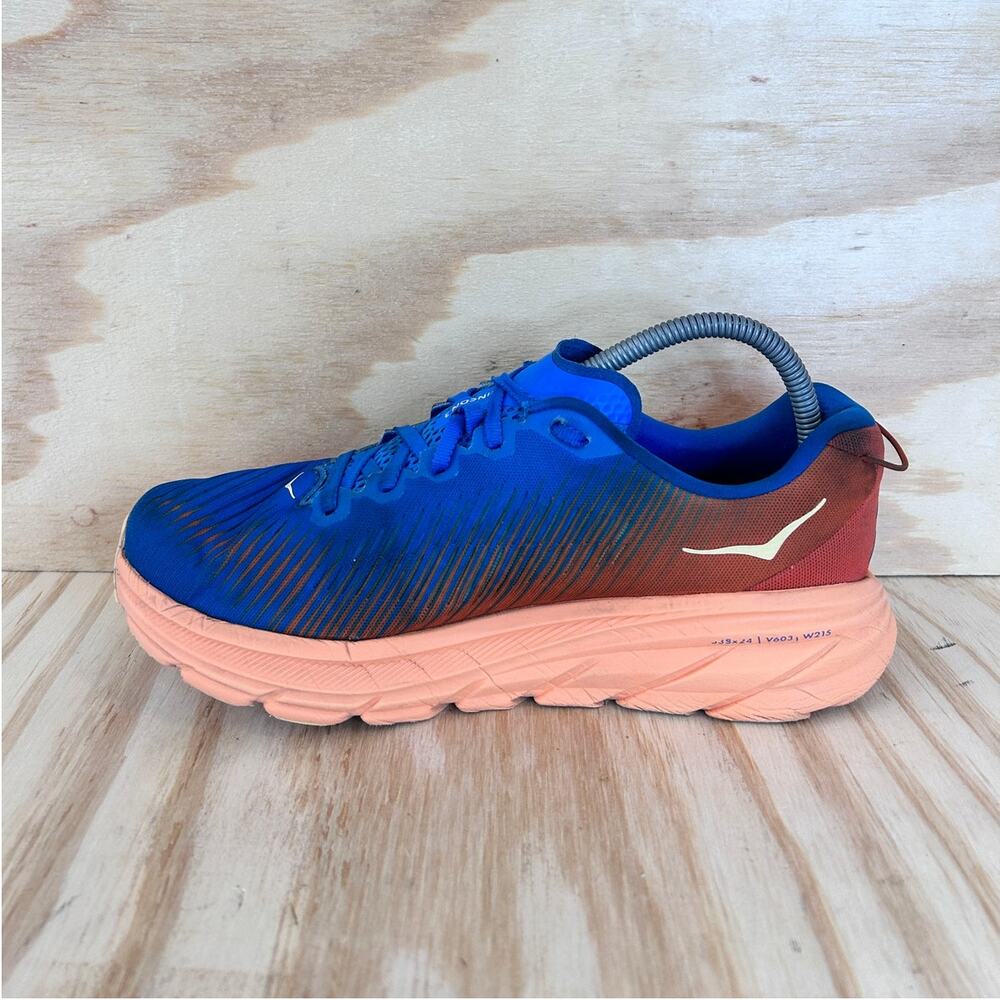 Hoka One One - Rincon 3 - Running - Blue/Red - Women's - 8 2E WIDE -1121370 CSVO - Picture 4 of 9